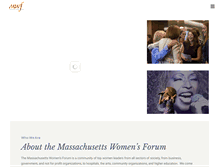 Tablet Screenshot of masswomensforum.org